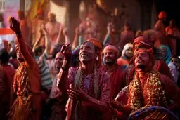 استقبال هندی‌ها از بهار با جشنی به نام هولی/تصاویر