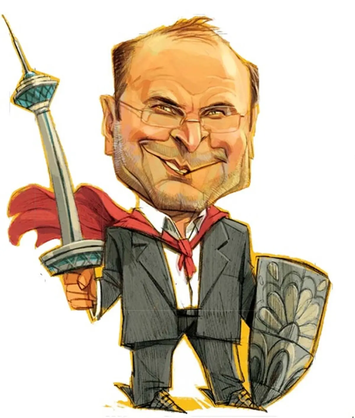 قالیباف شمشیرش را کشید!/ کاریکاتور