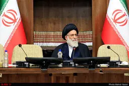 تصاویری از حضور آیت‌الله هاشمی شاهرودی، احمدی نژاد ، ناطق نوری، قالیباف و عارف در جلسه مجمع تشخیص