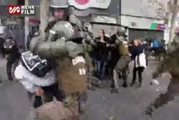 ببینید: درگیری میان پلیس و معترضان در شیلی