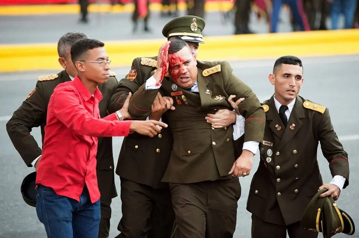 تصاویری از حمله پهپاد به رئیس‌جمهور ونزوئلا