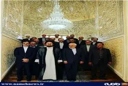 عکس یادگاری سید حسن خمینی در کنار ظریف