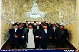 عکس یادگاری سید حسن خمینی در کنار ظریف