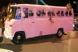 مینی‌بوس عروس / عکس
