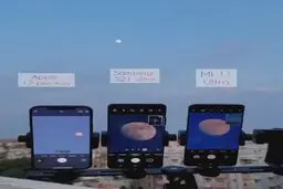 جنگ دوربینی بین سامسونگ و آیفون؛عکس