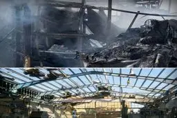 تصاویر تلخ از انفجار و آتش سوزی مهیب امروز در تهران