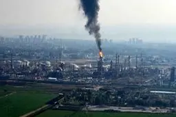 انفجار مهیب در پالایشگاه حیفا اسرائیل