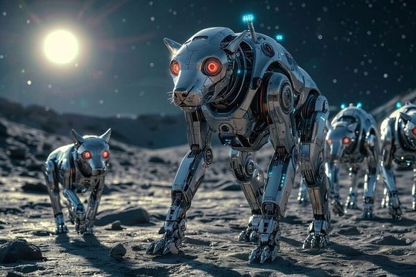 سگ‌های رباتیک چینی آماده کاوش کره ماه