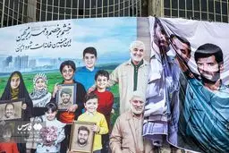 تصاویر دیوارنگاره «لشکر محمد(ص)»