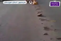 دزدی عجیب در روز روشن روی پل خرمشهر+فیلم