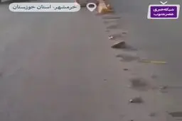 دزدی عجیب در روز روشن روی پل خرمشهر+فیلم