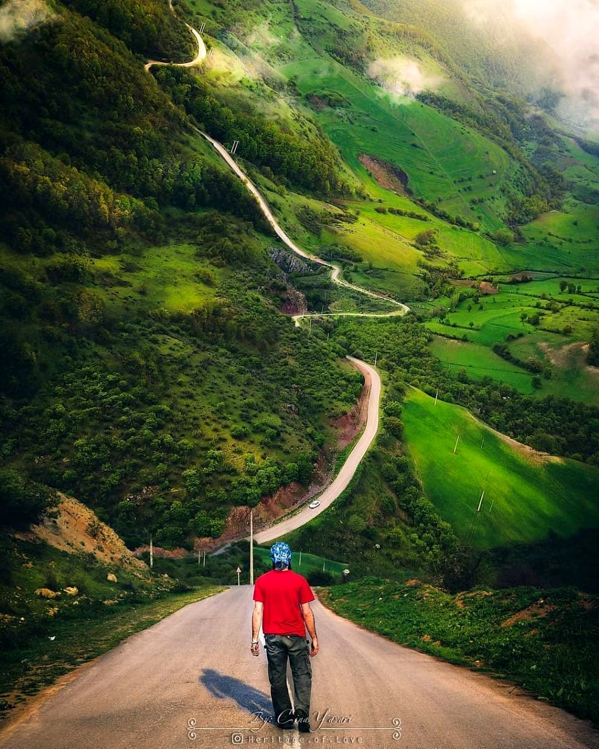 عکسی رویایی از یک جاده در ایران