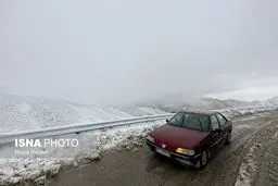 تصاویر بارش برف پائیزی