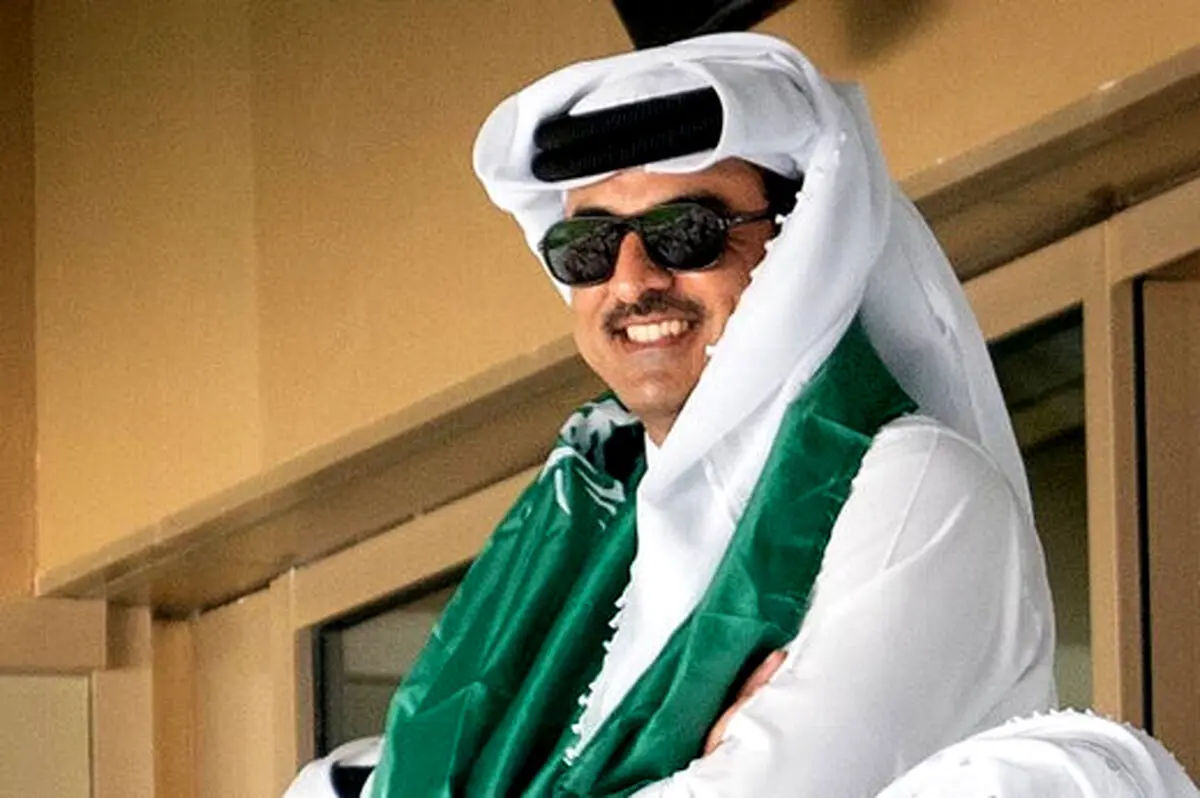 حرکت جنجالی امیر قطر بعد از گل دوم عربستان به آرژانتین