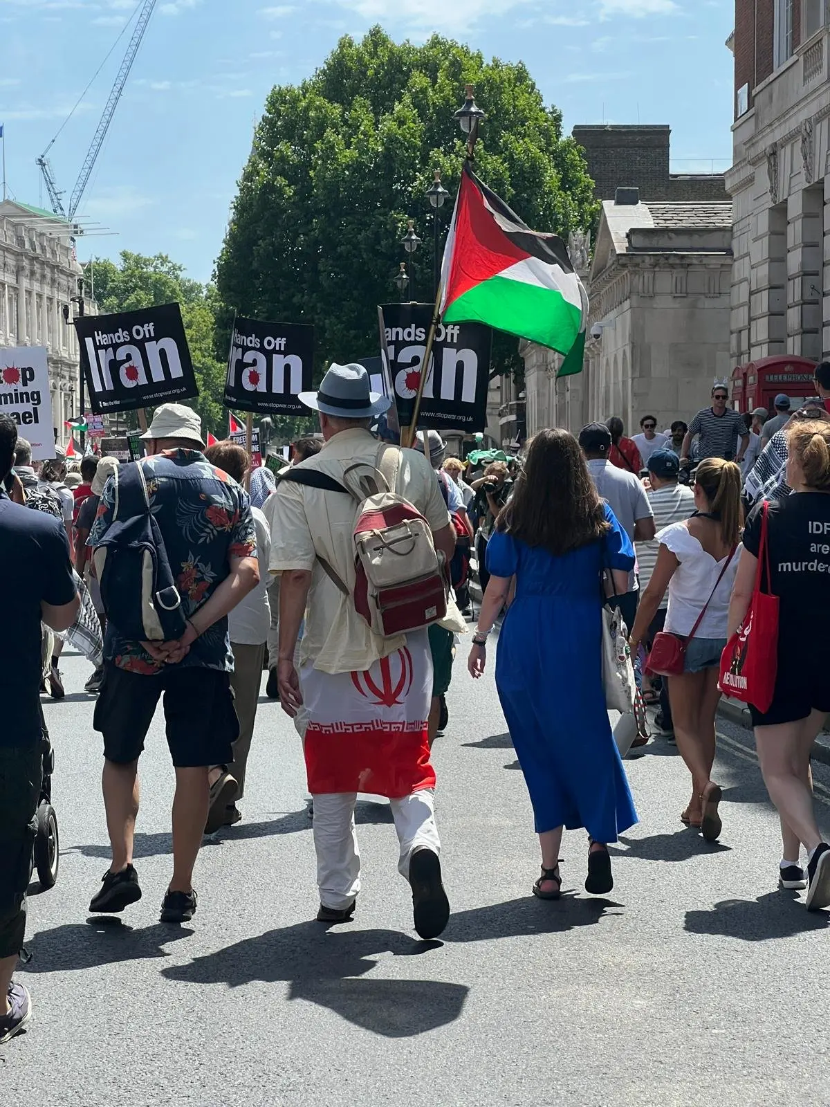 گردهمایی بزرگ در حمایت از ایران و فلسطین در لندن