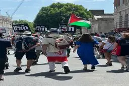 گردهمایی بزرگ در حمایت از ایران و فلسطین در لندن