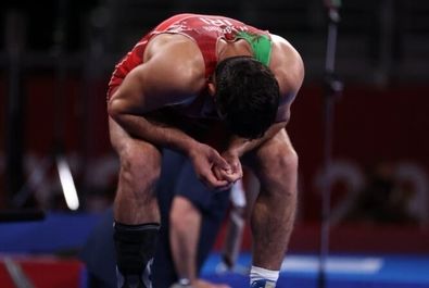تصاویر تلخ از حسن یزدانی پس از باخت در فینال