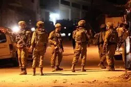 یورش نظامیان رژیم صهیونیستی به منطقه‌های مختلف کرانه باختری