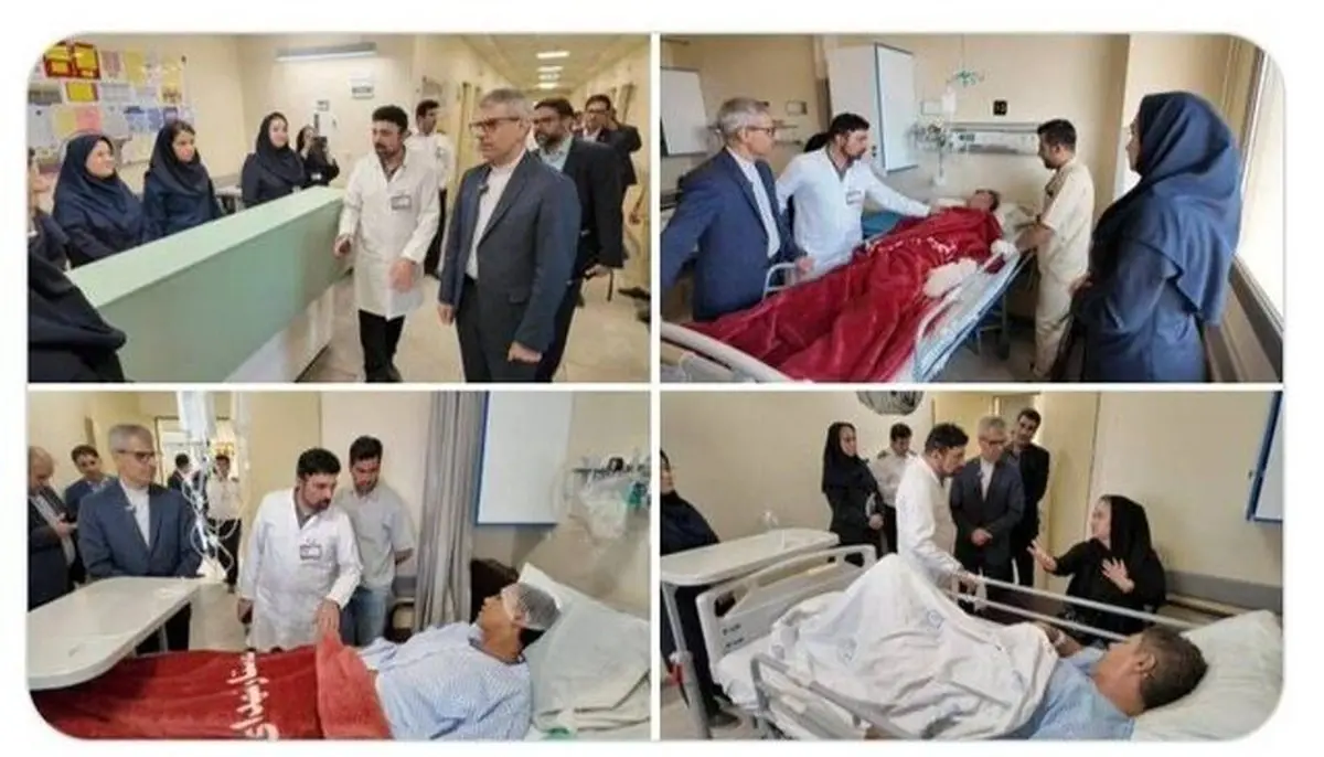 عیادت سخنگوی وزارت خارجه از مجروحان حمله اسرائیل