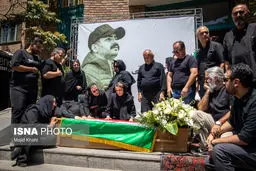 تصاویر مراسم تشییع پیکر حمیدرضا درجاتی