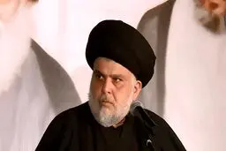 خوش‌آمدگویی مقتدی صدر به شرکت‌کنندگان در مراسم تشییع رهبر شهید انقلاب در عراق