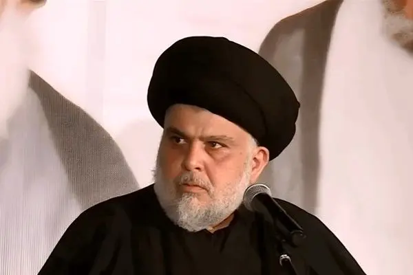 خوش‌آمدگویی مقتدی صدر به شرکت‌کنندگان در مراسم تشییع رهبر شهید انقلاب در عراق