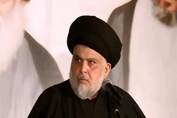 خوش‌آمدگویی مقتدی صدر به شرکت‌کنندگان در مراسم تشییع رهبر شهید انقلاب در عراق