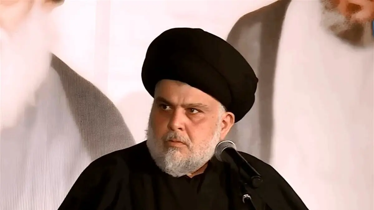 خوش‌آمدگویی مقتدی صدر به شرکت‌کنندگان در مراسم تشییع رهبر شهید انقلاب در عراق