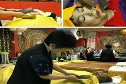 تصاویر ماساژ عجیب با چاقو