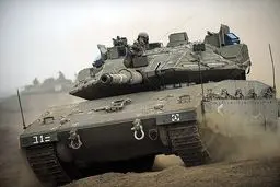 لحظه شکار مرکاوای اسرائیلی از آسمان