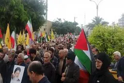 خروش بوشهری‌ها در راهپیمایی روز قدس