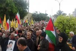 خروش بوشهری‌ها در راهپیمایی روز قدس