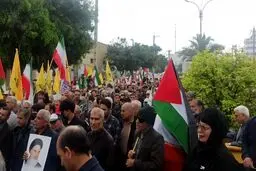 خروش بوشهری‌ها در راهپیمایی روز قدس
