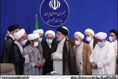 دیدار اعضای جامعه روحانیت مبارز با رییس جمهور