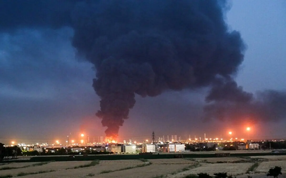 آتش‌سوزی پالایشگاه تهران ١١ نفر را مصدوم داشت