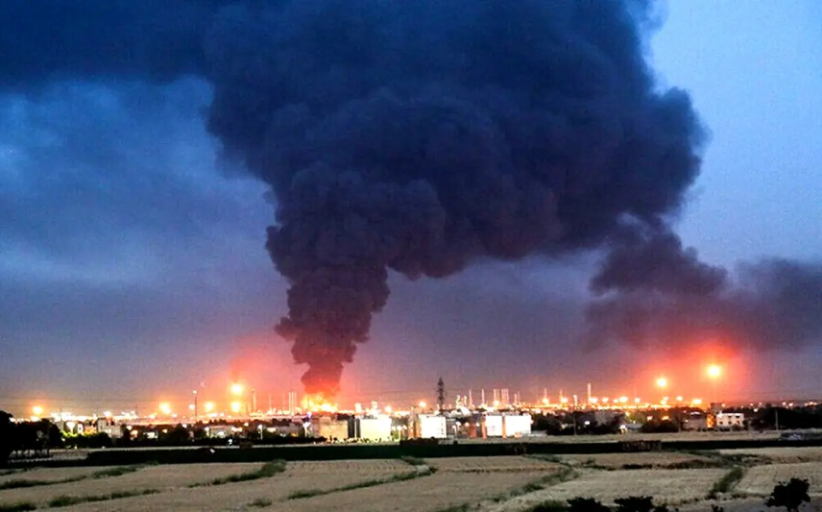 آتش‌سوزی پالایشگاه تهران ١١ نفر را مصدوم داشت