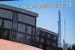 لحظه حمله به ستاد فرماندهی سپاه امام حسن با موشک اسپایس