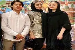 عکس خاص سارا و نیکا با همسر مهدی قائدی ! / آبی یا قرمز؟!