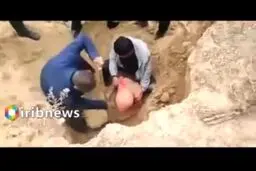 نجات اعجاب آور دو کودک مدفون زیر خاک|فیلم