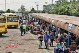 تصاویر جدید از روند بازگشت اتباع افغانستانی 