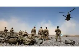 خروج آمریکایی‌ها از پایگاه نظامی در قندهار افغانستان
