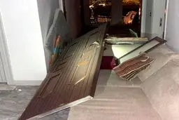  تصاویر خانه نخست وزیر عراق پس از حمله پهپادی