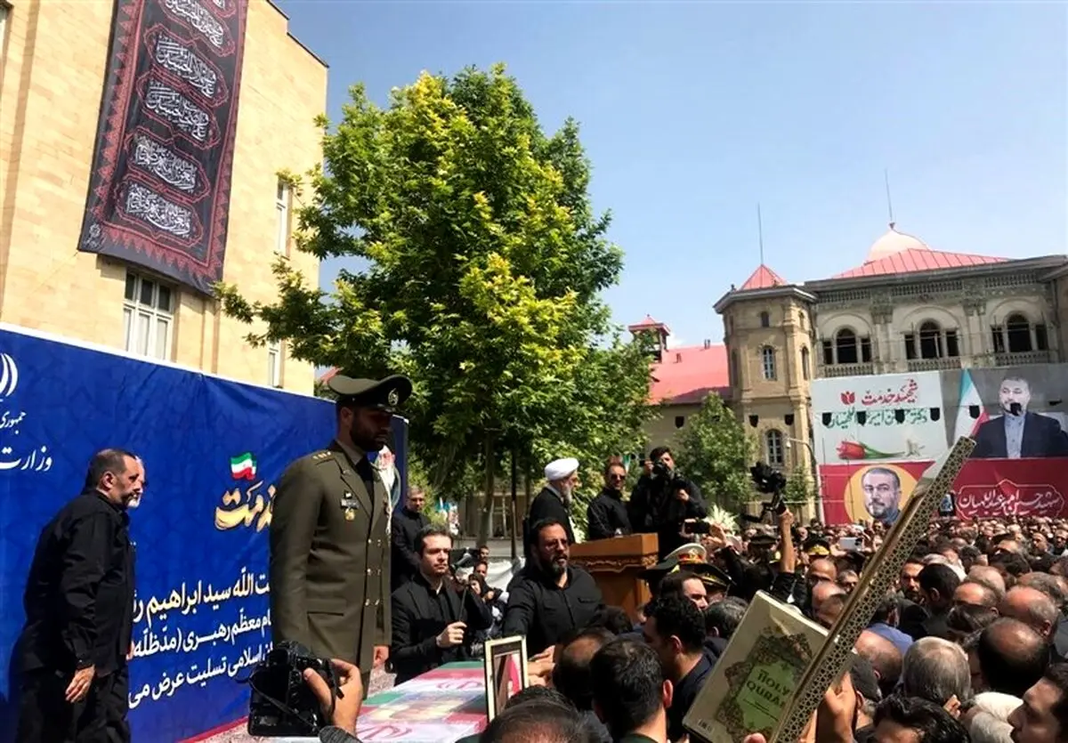 تشییع پیکر شهید امیر عبداللهیان در وزارت خارجه