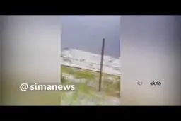 بارش عجیب تگرگ در ایران