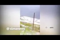 بارش عجیب تگرگ در ایران