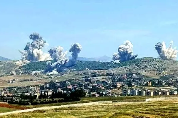 اسرائیل در حال حمله هوایی به جنوب لبنان