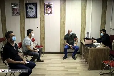 هیئتی که مرکز واکسیناسیون شد
