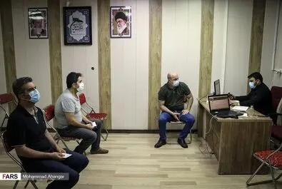 هیئتی که مرکز واکسیناسیون شد