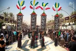 تصاویر دسته های عزاداری در حرم حسینی(ع)