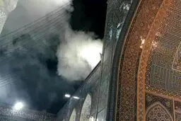 جزئیات جدید از آتش‌سوزی در حرم رضوی + عکس